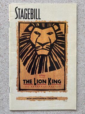 Danny Rutigliano (Only) Signed Playbill The Lion King Heather Headley Tom Hewitt